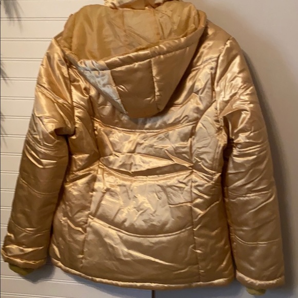 Palomares of Calif gold hooded puffer jacket - Picture 8 of 8